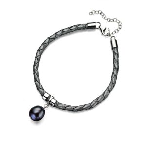 B-ELS-45 Elements Silver Grey Freshwater Pearl Bracelet - Make Me Beautiful - the clip on earrings specialists Elements Silver Grey Freshwater Pearl Bracelet