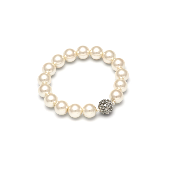 Rodney Holman bracelet - Make Me Beautiful - the clip on earrings specialists Rodney Holman Pearl and Diamante Bracelet