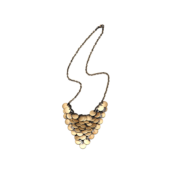 Rodney Holman Flat Mini Disc Necklace - Gold - Make Me Beautiful - the clip on earrings specialists Rodney Holman Flat Mini Disc Necklace - Gold
