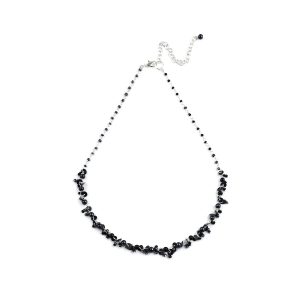 Look East Classic Petite Bead and Sequin Necklace - Black - Make Me Beautiful - the clip on earrings specialists Look East Classic Petite Bead and Sequin Necklace - Black