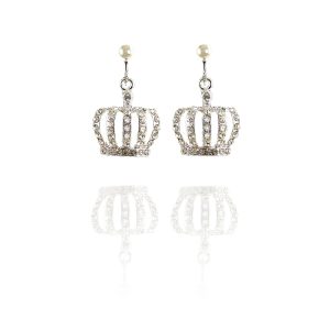 ERCL-SS-51 Royal Crown Clip On Earrings