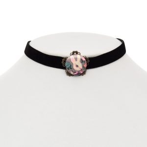 Bunny Button Choker Necklace